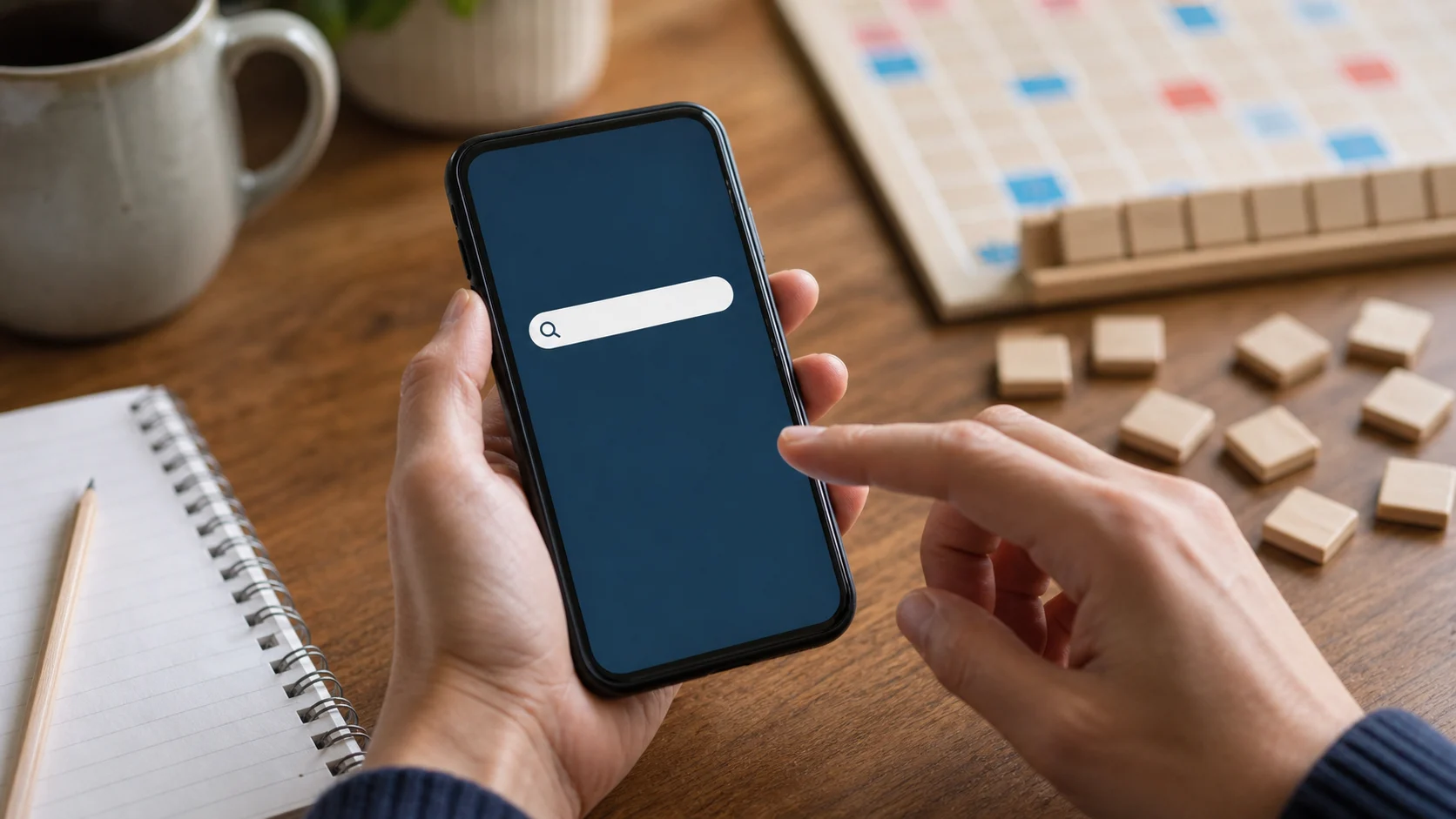 Recherche dans un dictionnaire Scrabble gratuit sur téléphone