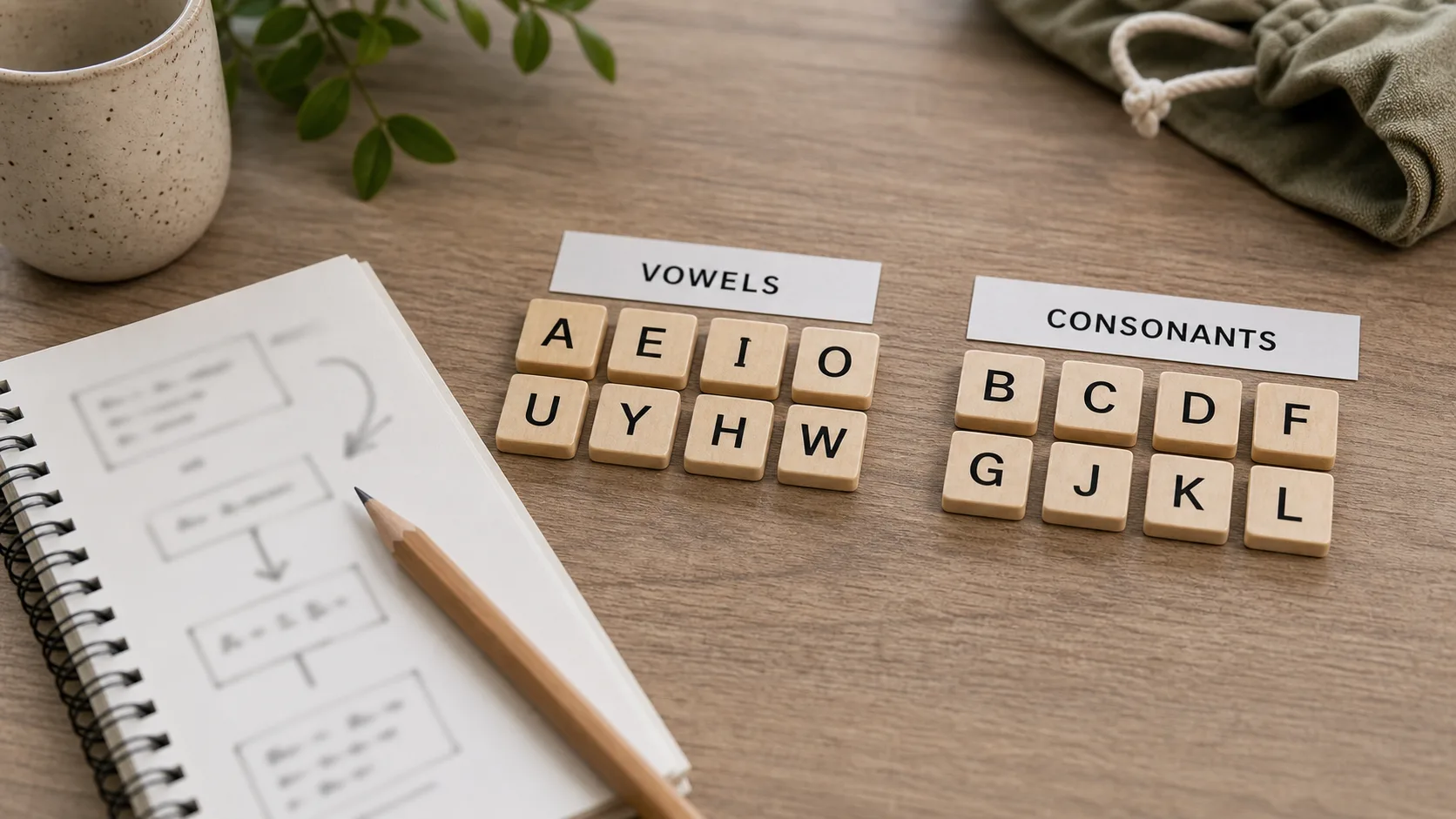 Lettres triées pour construire une anagramme de huit lettres