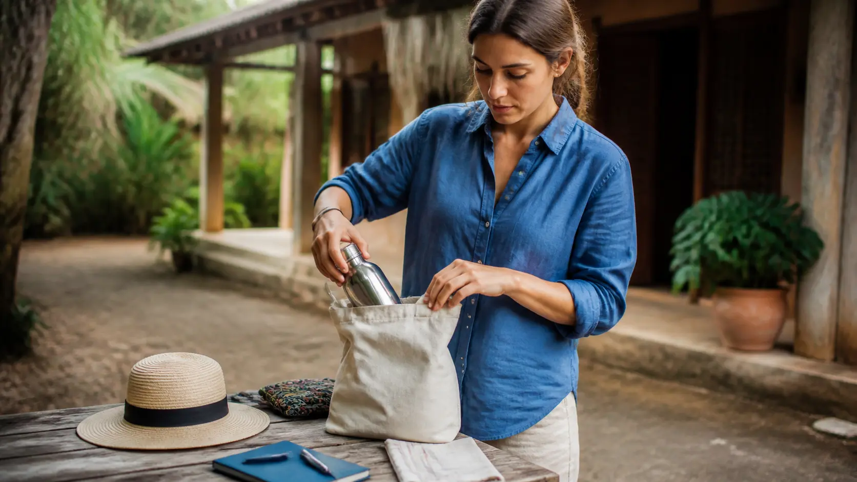 Objets simples pour réduire son impact pendant un séjour durable