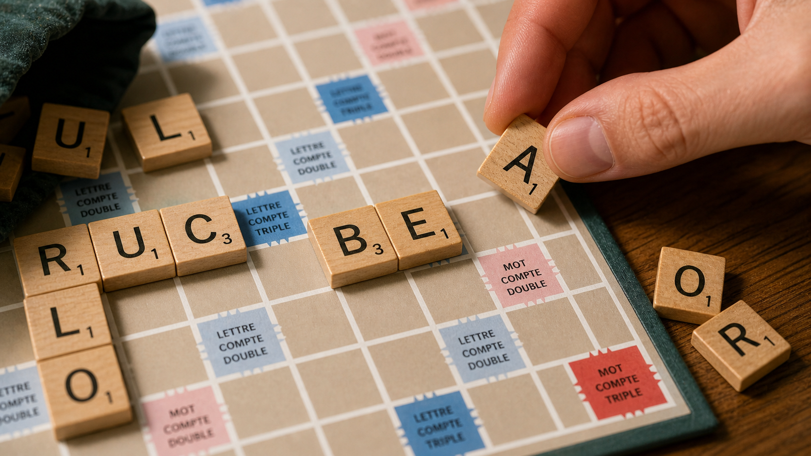 BE au Scrabble, validité, score et mots utiles avec B et E