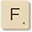 scrabble lettre F