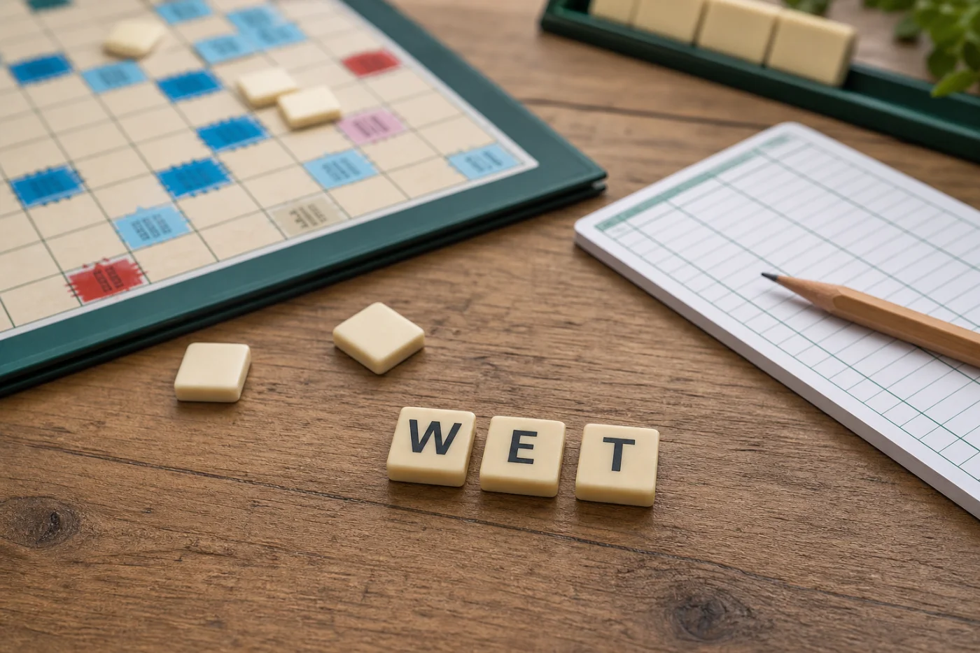 WET au Scrabble, validité, score et mots à préparer